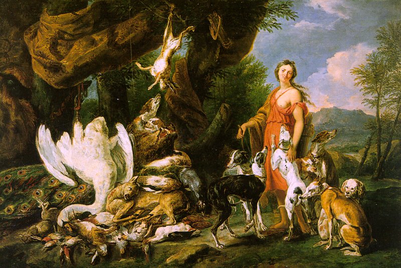  Jan  Fyt Diana with her Hunting Dogs Beside the Kill